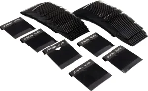 100 Black Sterling Silver Hanging Earring Cards 2"