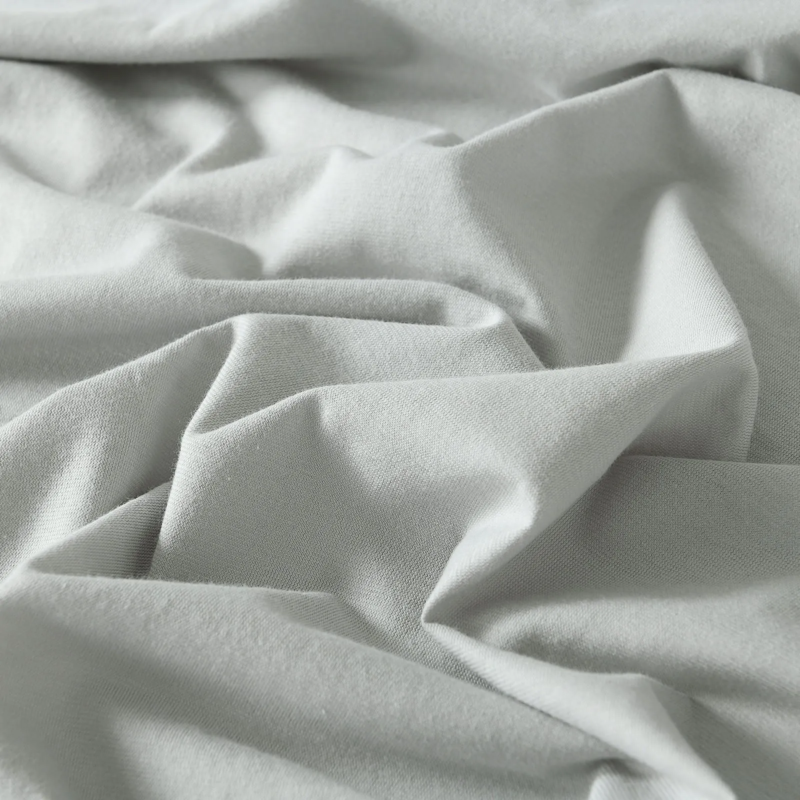 100% Jersey Cotton Quilt Cover Set | Ultra Soft Bedding | Luxurious | Queen | Grey Marle