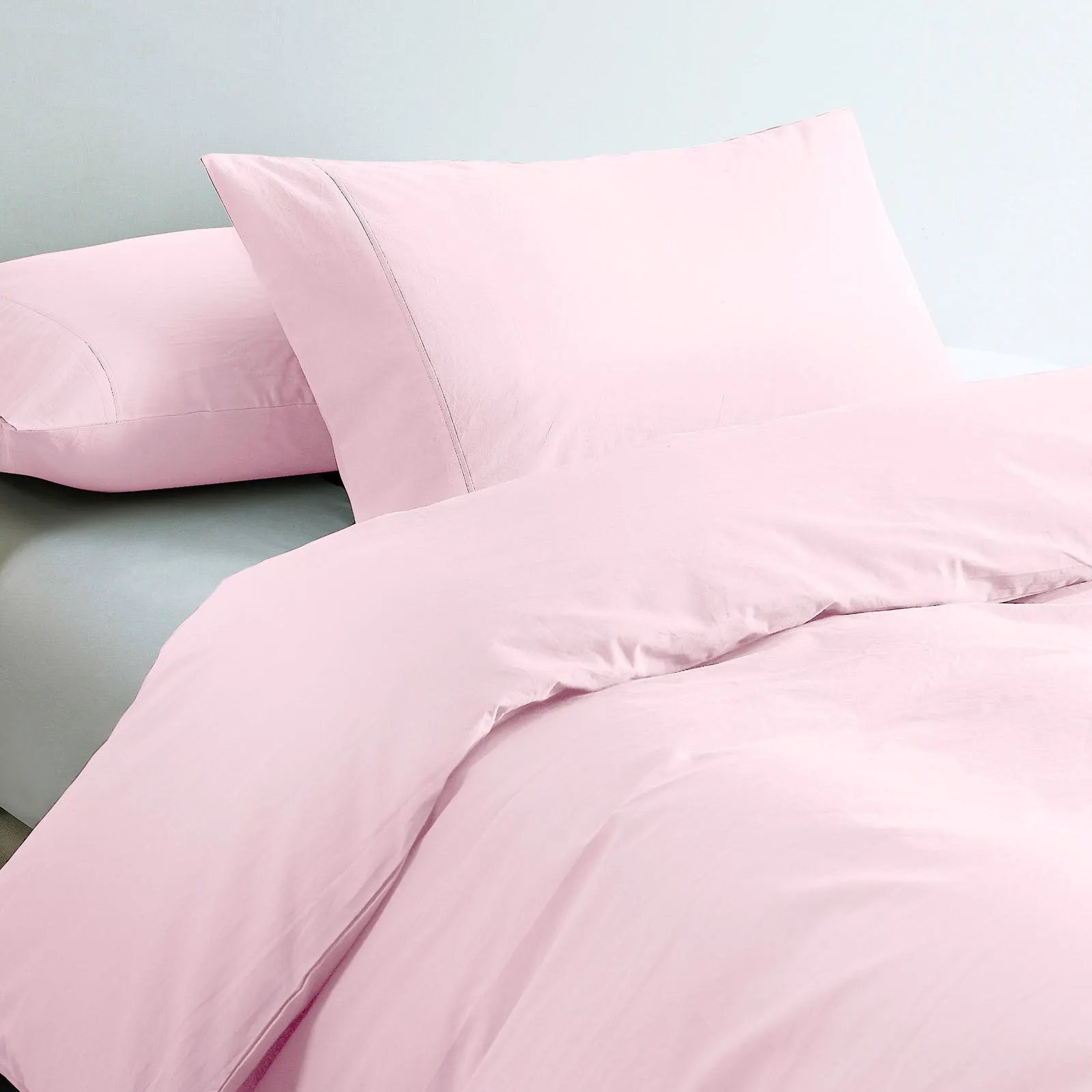 100% Jersey Cotton Quilt Cover Set | Ultra Soft Bedding | Luxurious | Queen | Pink Marle