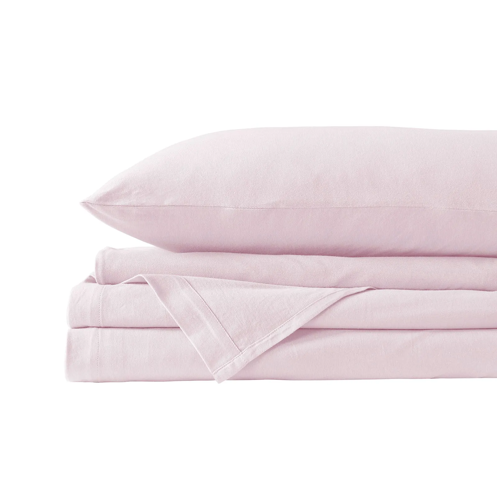 100% Jersey Cotton Quilt Cover Set | Ultra Soft Bedding | Luxurious | Queen | Pink Marle