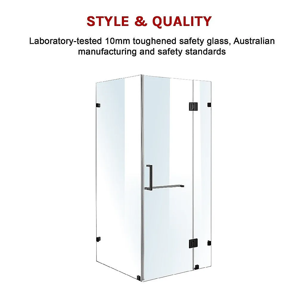 1000 x 800mm Frameless 10mm Glass Shower Screen | Della Francesca Design