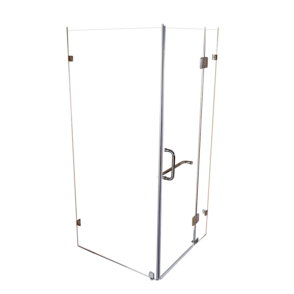 1000 x 900mm Frameless 10mm Glass Shower Screen | Della Francesca Design