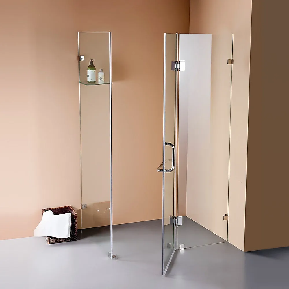 1000 x 900mm Frameless 10mm Glass Shower Screen | Della Francesca Design