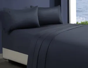 1000TC Egyptian Cotton 1 Fitted Sheet & 2 Pillowcases | Mega King | Charcoal