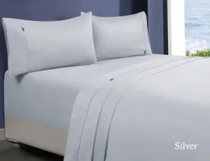 1000TC Egyptian Cotton Sheet Set | 1 Single | Silver