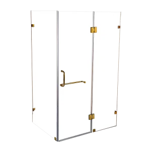 1100 x 900mm Frameless 10mm Glass Shower Screen | Della Francesca Design