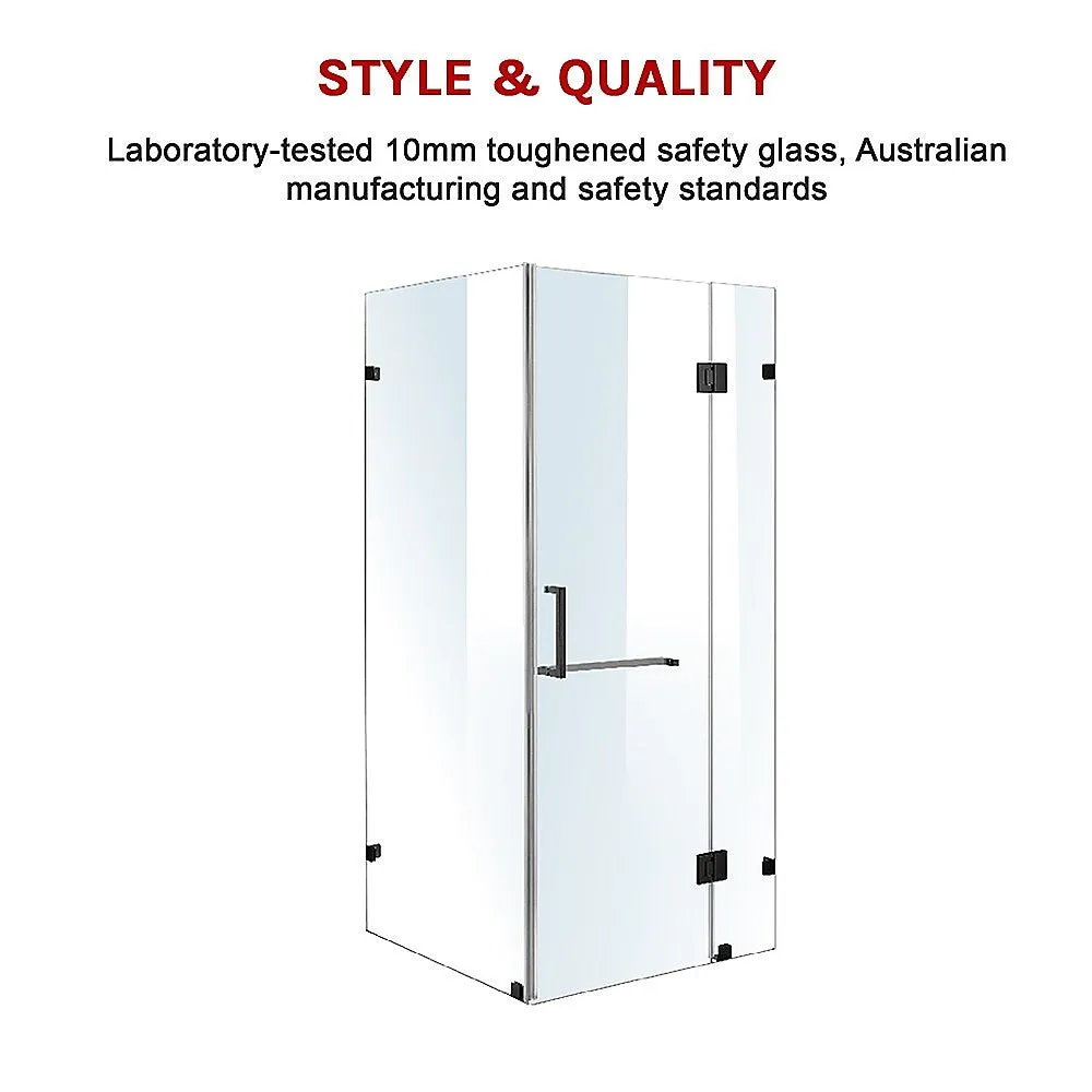 1200x900mm Frameless 10mm Glass Shower Screen | Della Francesca