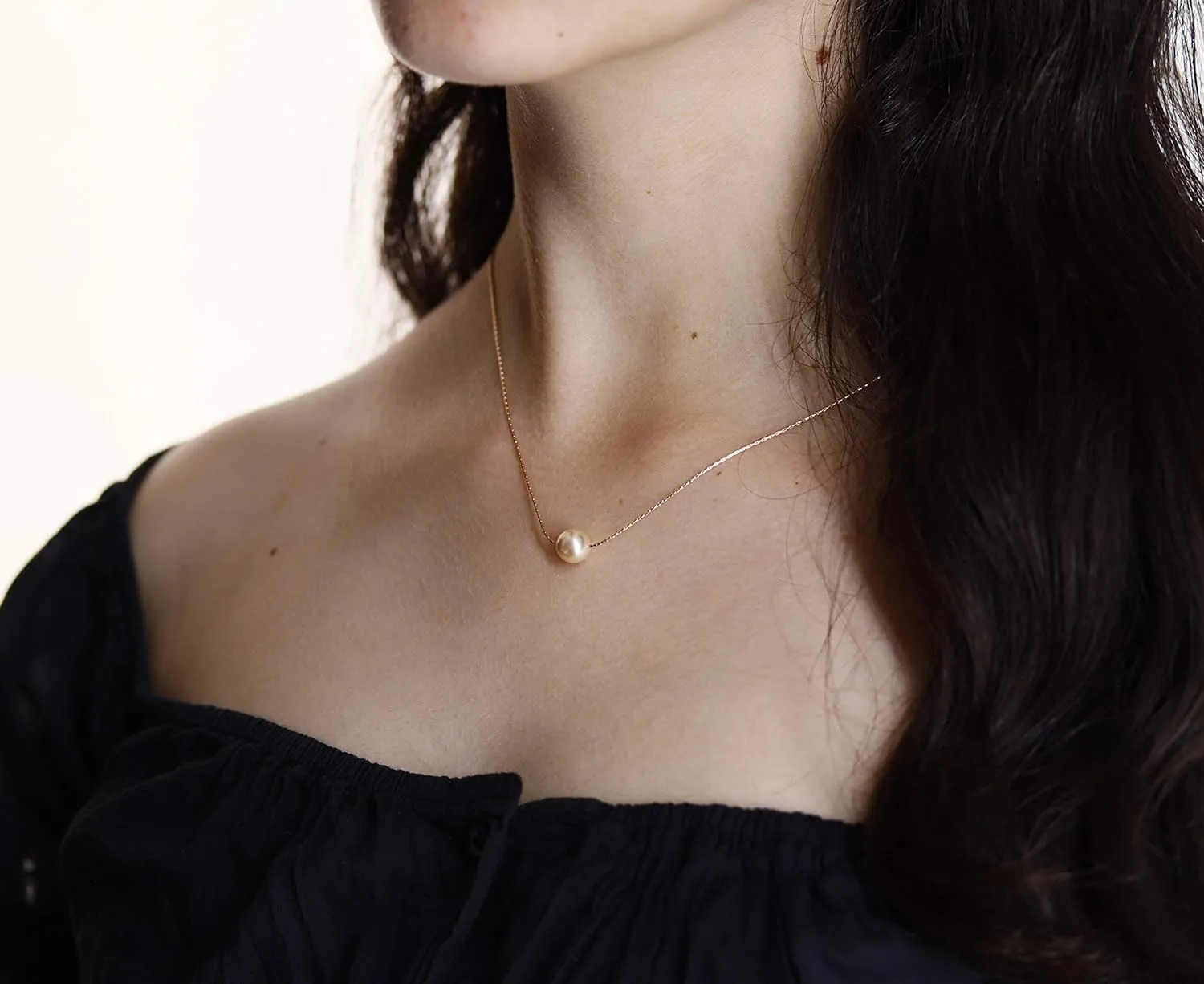 14K Rose Gold Pearl Necklace, Graduation Gifts for Women, Ready to Gift Necklace with Meaningful Message