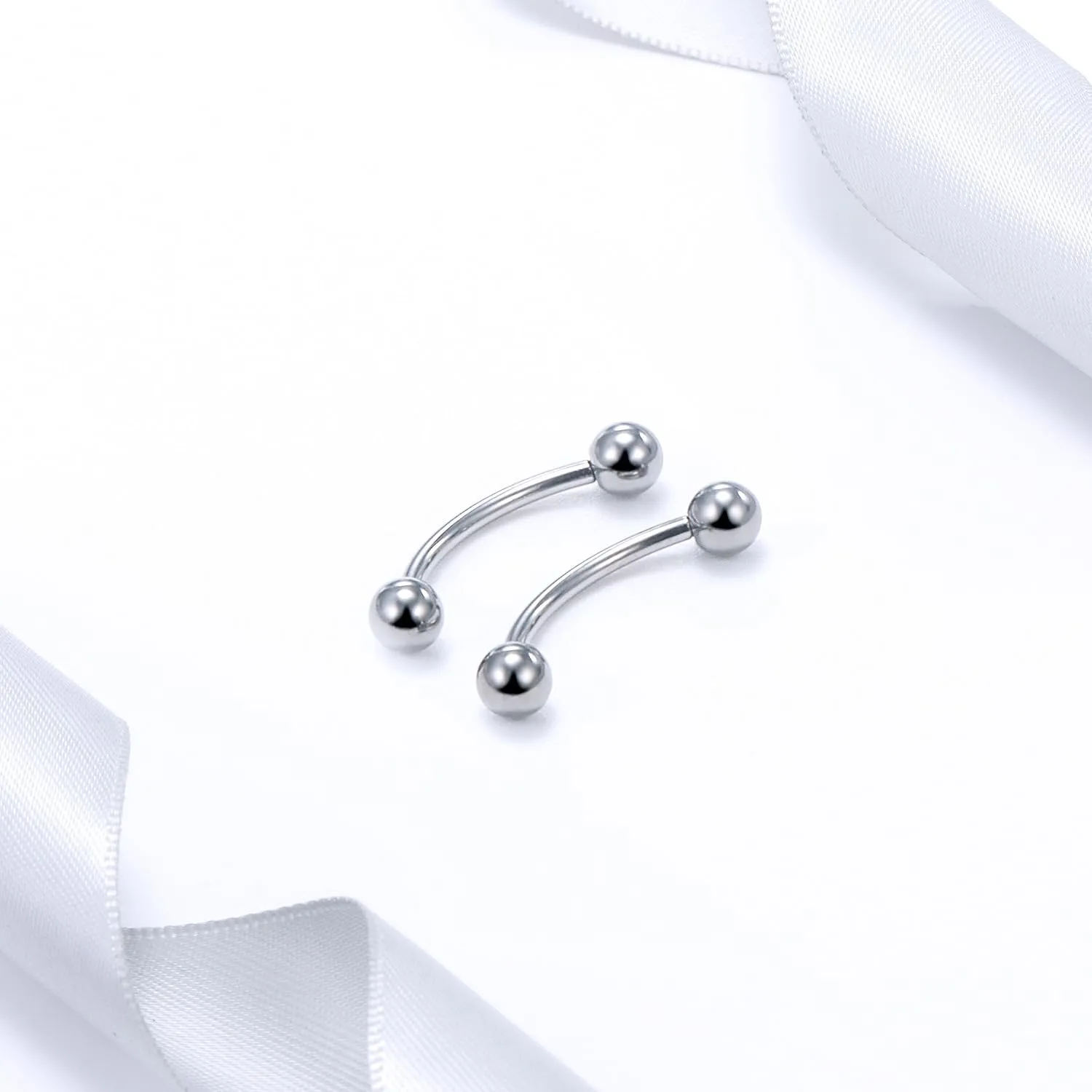 20G 18G 16G 14G 12G 8G 6G 4G 2G Astm F136 Titanium Internal Thread Eyebrow Piercing Jewelry Curved Barbell Vertical Labret Lip Daith Rook Earrings Navel Belly Button Ring Piercing Jewelry