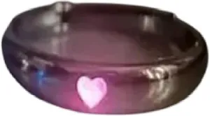 2Pcs Fashion Blue Luminous Star Couple Ring Glow In Dark Fluorescent Zircon Ring Women Men Adjustable Finger Rings Jewelry Gifts