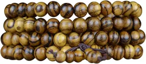 6/8mm Unisex Mala Traditional 108 Beads Natural Agarwood Bracelet Buddhist Meditation Prayer Beads Mala Necklace