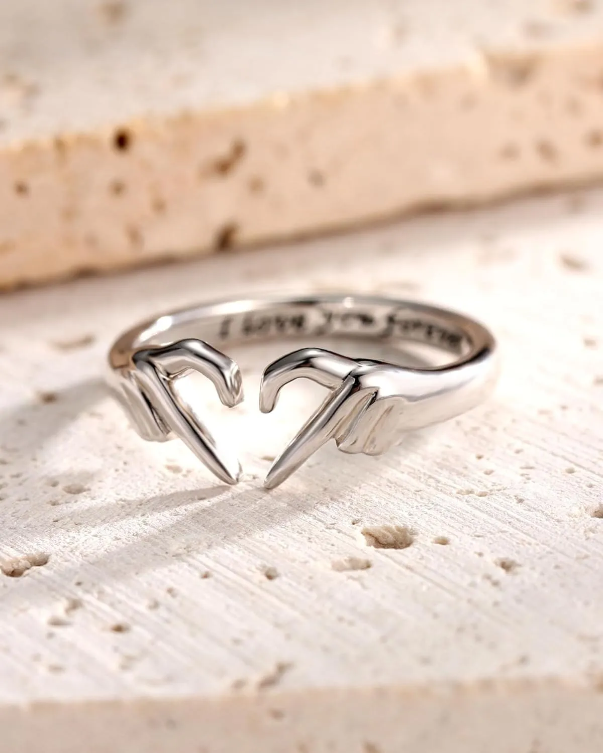 925-Sterling-Silver Heart Claddagh Rings for Women - Adjustable White/18K/Rose Gold Plated Irish Claddagh Ring Friendship Promise Love Heart Jewelry Rings Christmas Gifts for Women Friends