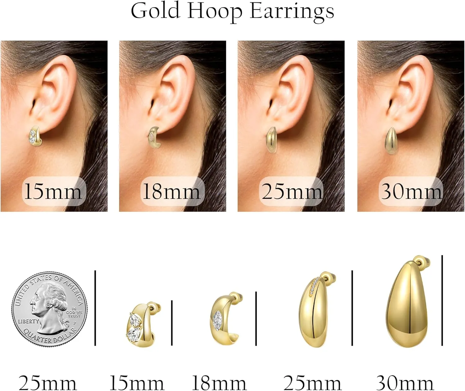 925 Sterling Silver Hoop Earrings for Women,Hypoallergenic Lightweight Chunky Open Twist 14K Gold Plated Huggie Hoop,Mom Daughter Girlfriend Birthday Valentines,Anniversary for Her.