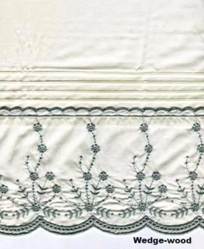 Abby Embroidered Tier, Valance and Swag