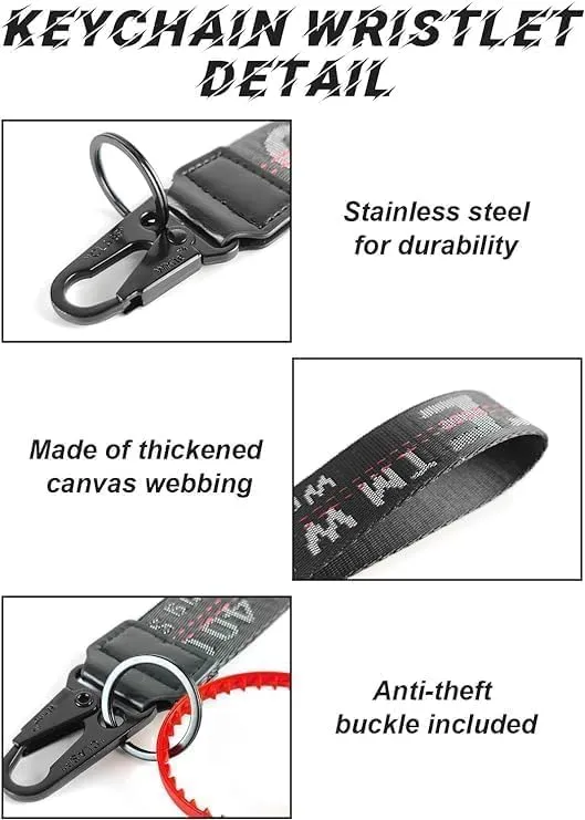AllStyle By Patel Compatible Wristlet Strap for Key, Classic Hand Wrist Keychain Lanyard Key Chain Holder for Men and Women