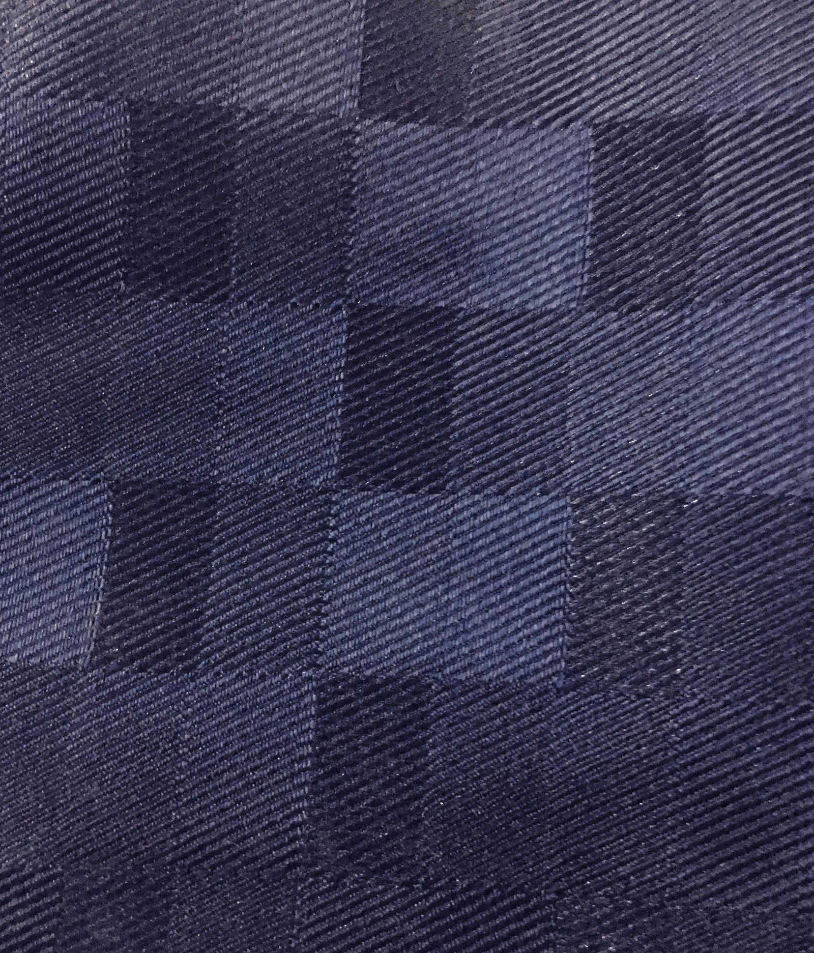 American-Elm Cube Designed Dark Blue Anti Bacterial Water-Repellent Shower Curtain, Bathroom Curtains