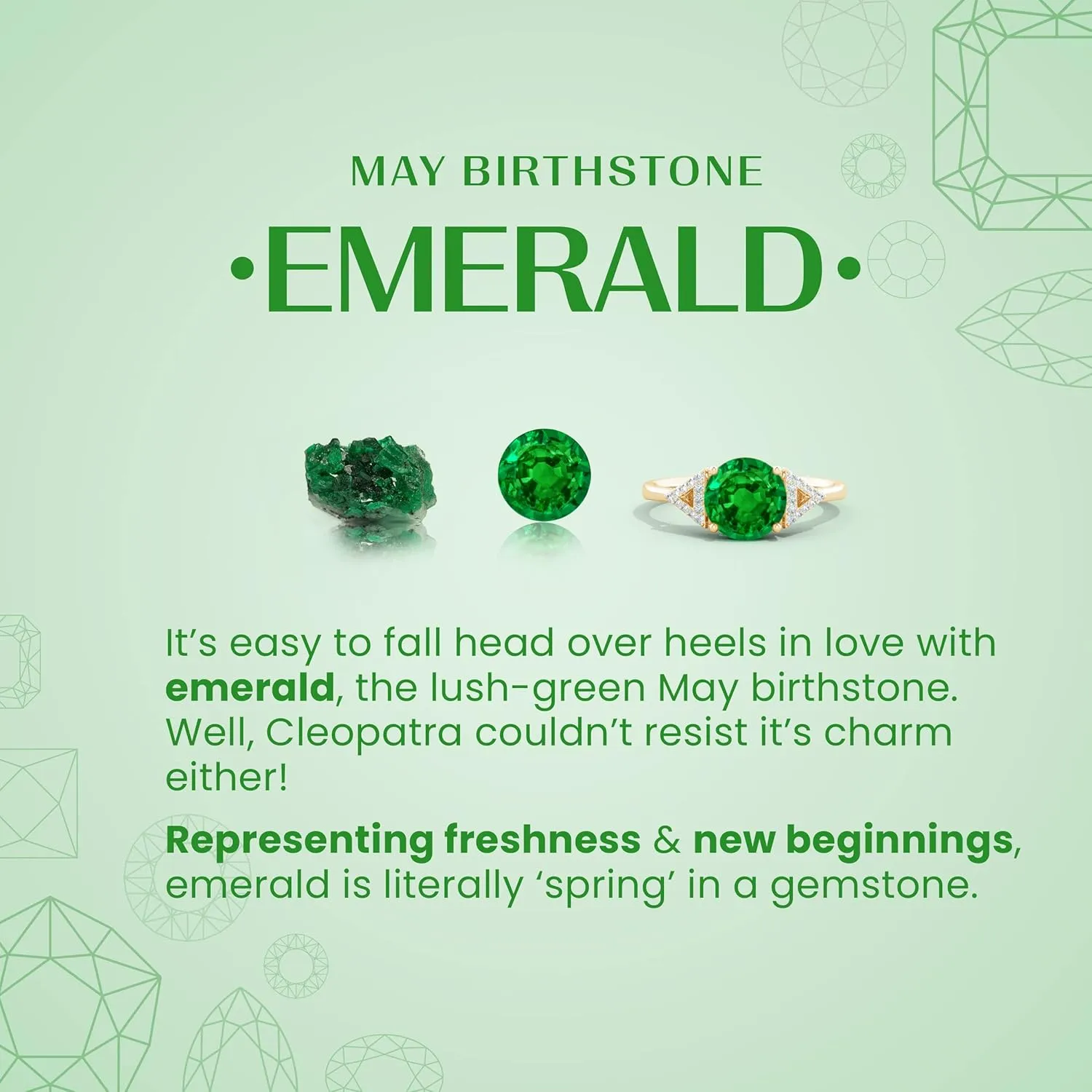 Angara Natural Emerald Pendant Necklace for Women in 14K Solid Gold | May Birthstone, Birthday, Engagement, Anniversary, Wedding Jewelry Gift for Women