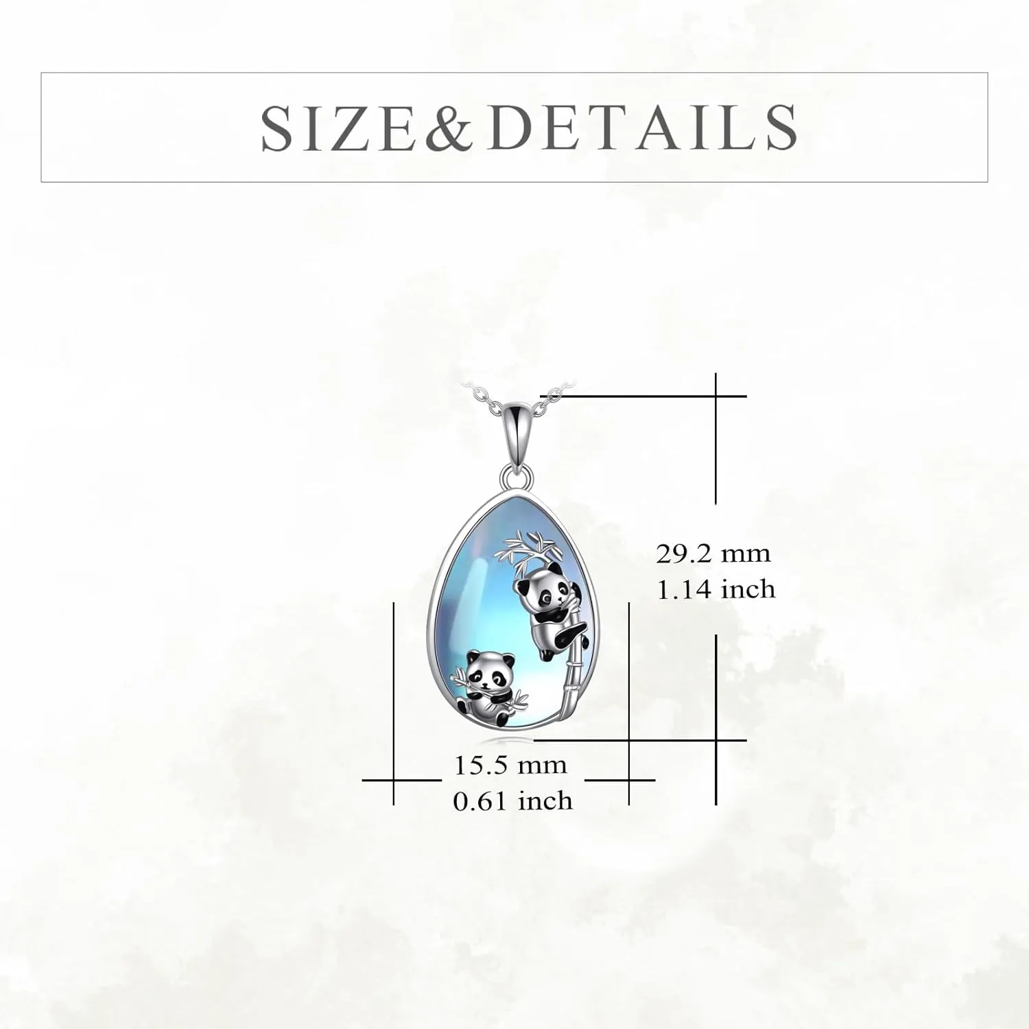 Animals Necklace Sterling Silver Rabbit/Penguin/Frog Pendant Animal Rose Quartz/Moonstone Jewelry Gift for Women