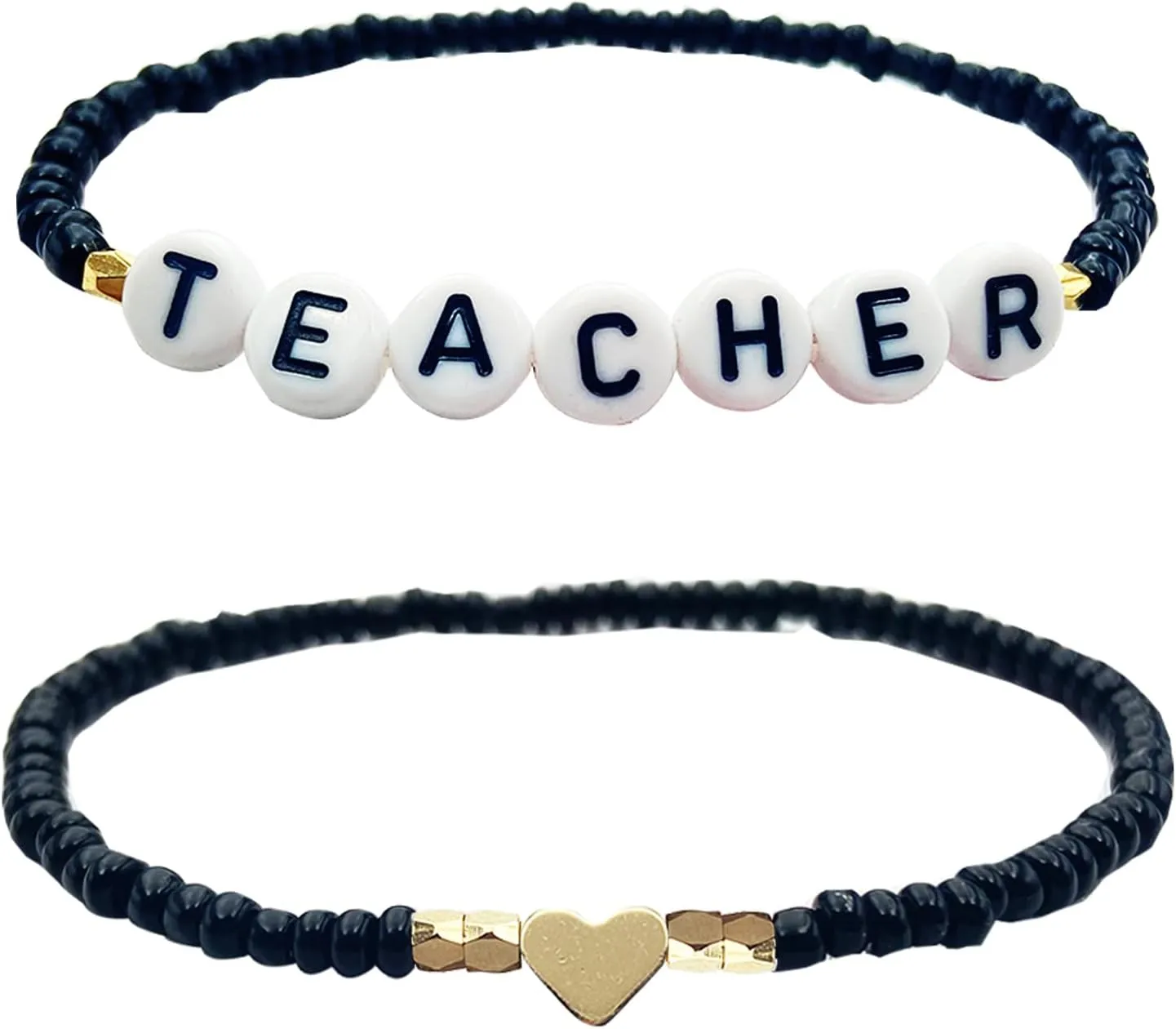 Beaded Teacher Bracelet for Women Teacher Appreciation Gifts Bracelet Love Teach Inspire Beaded Teacher Bracelets Appreciation Gifts