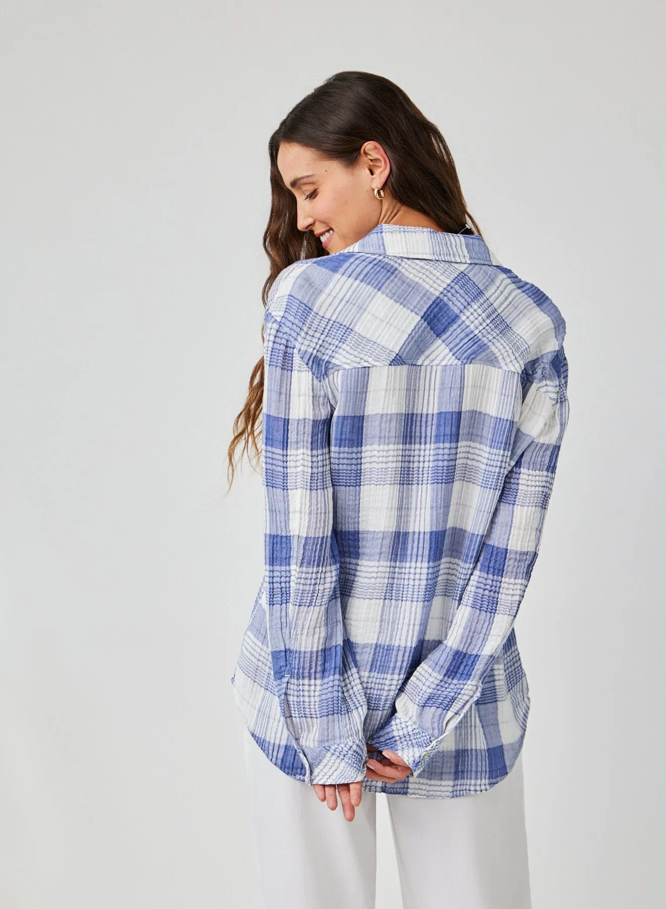 Bella Dahl Oversized Shirt with Pocket