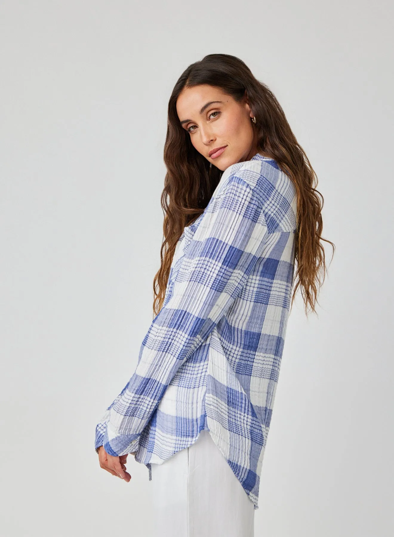 Bella Dahl Oversized Shirt with Pocket