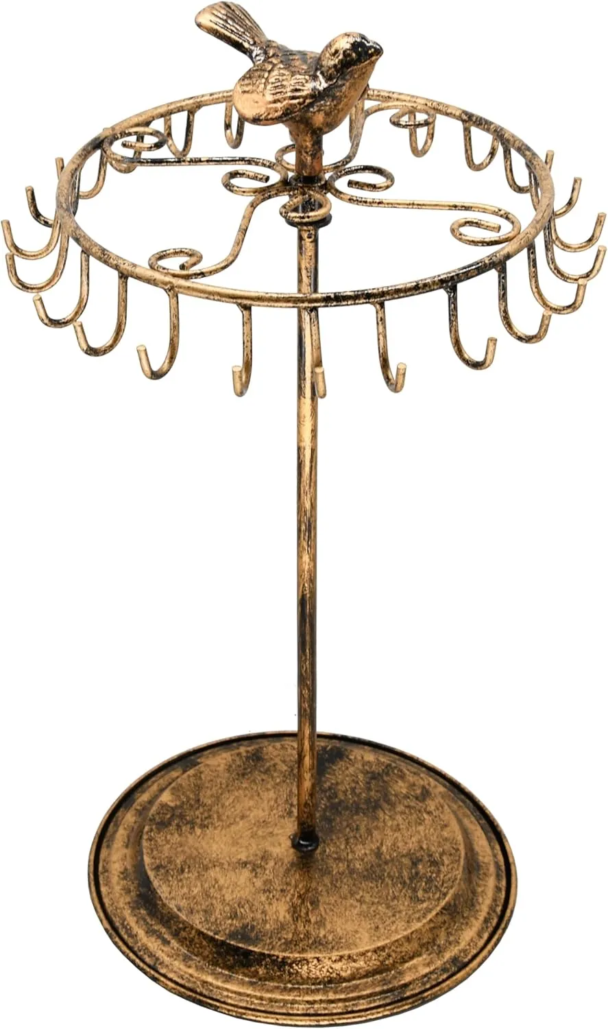 Bird Rotating Necklace Holder Bracelet Stand/Jewelry Organizer/Jewelry Tree,Bronze