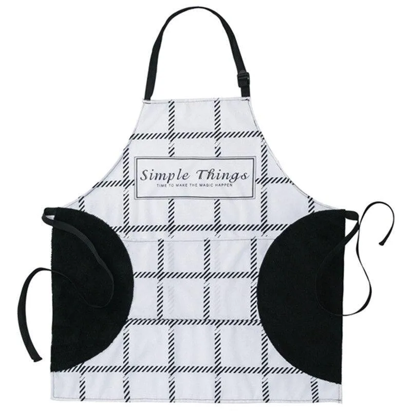 Black and White Print Apron