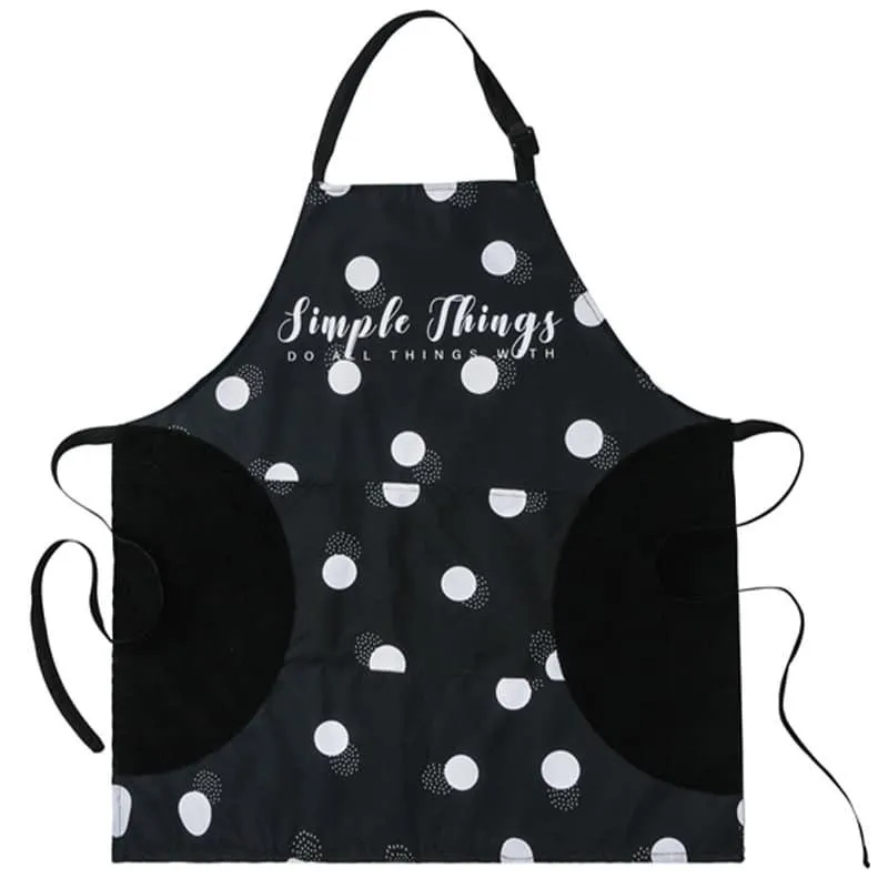Black and White Print Apron
