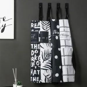 Black and White Print Apron