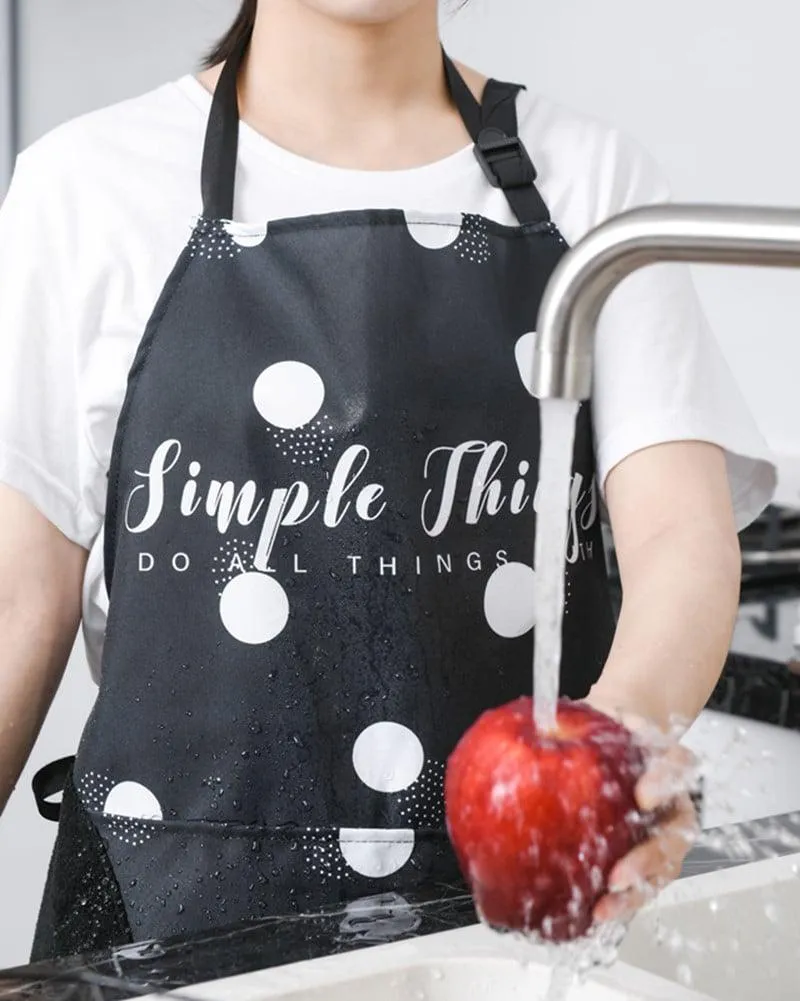 Black and White Print Apron