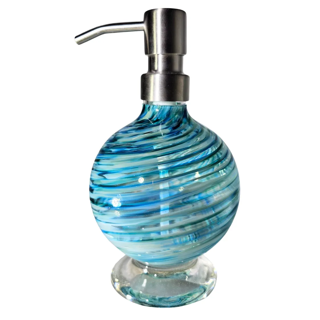 Blown Glass Soap Dispensers - Reusable Everyday Elegance