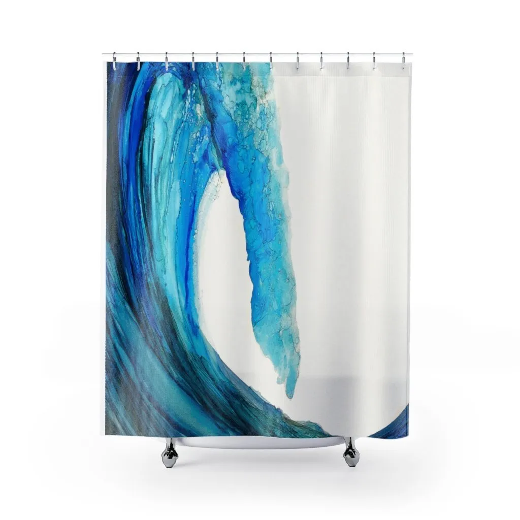 Blue Wave Shower Curtain