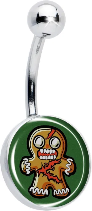 Body Candy ChristmasBelly Ring - 316L Stainless Steel Navel Ring Winter Holiday Zombie Gingerbread Man Belly Button Ring for Women Men