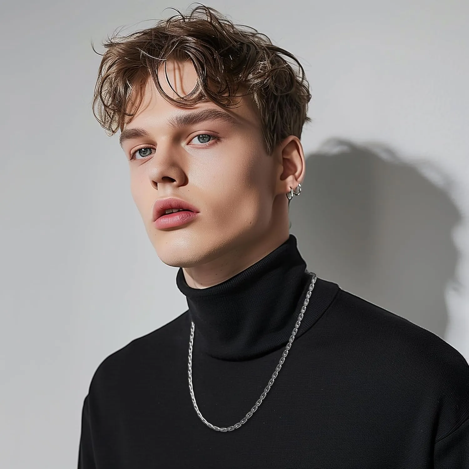 BOX Chain Necklace for Men Stainless Steel 6mm Chain Unisex