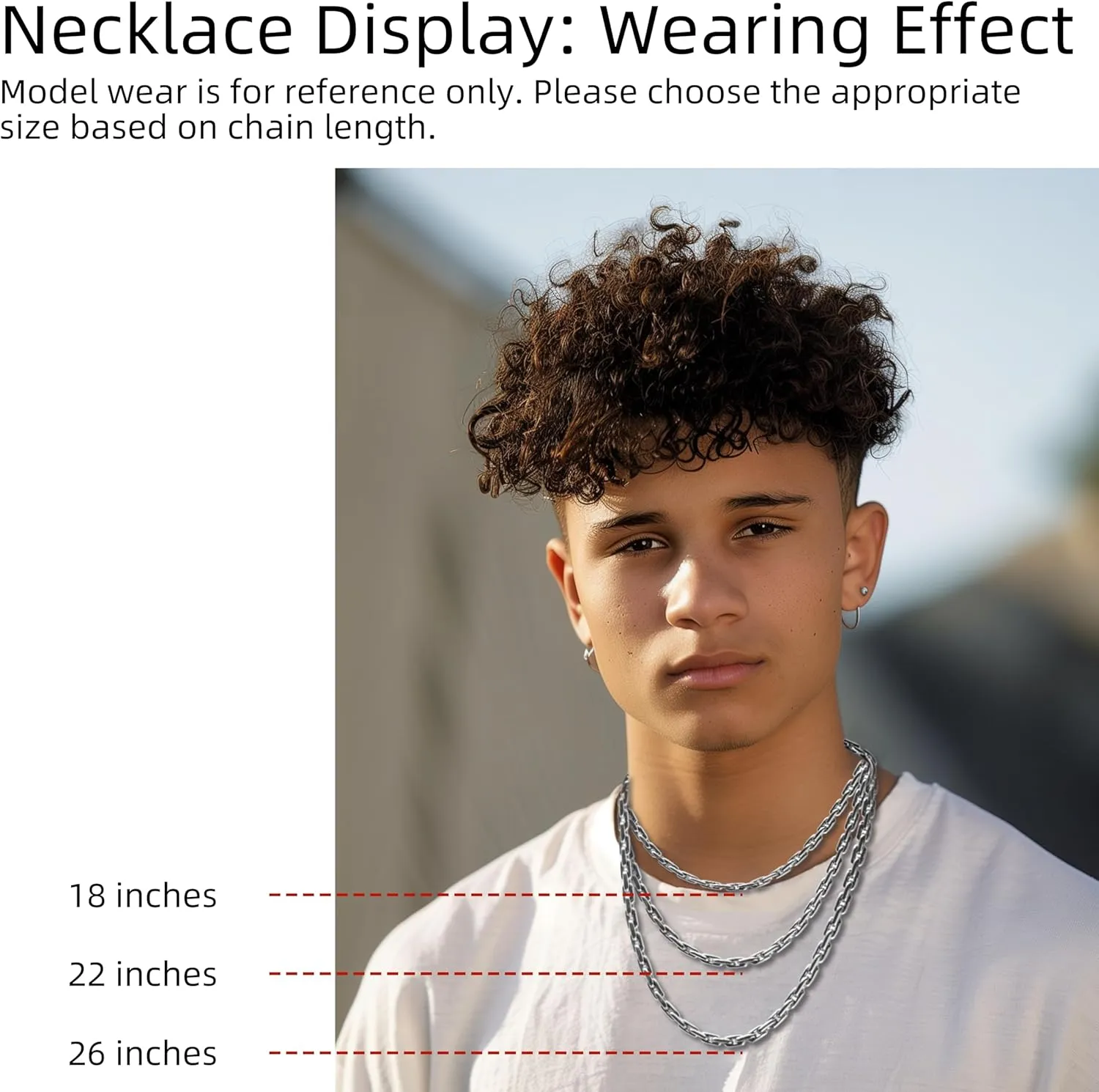 BOX Chain Necklace for Men Stainless Steel 6mm Chain Unisex