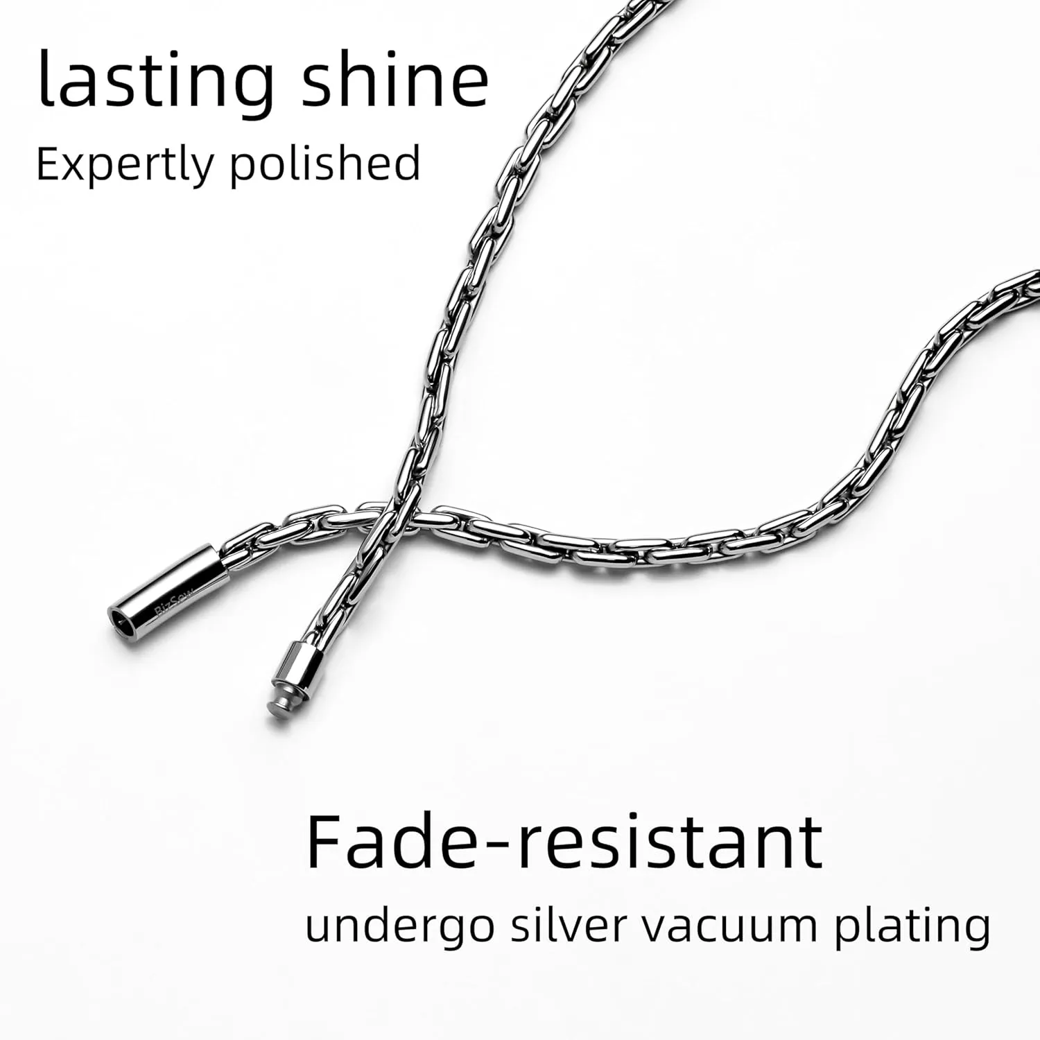 BOX Chain Necklace for Men Stainless Steel 6mm Chain Unisex