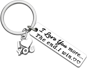 Boyfriend Gifts Birthday Gifts for Boyfriend Best Couples Keychain Couple Gift for Him I Love You Gift for Him Boyfriends Husband Anniversary Christmas Valentines Day Present for Him Cool Keyring