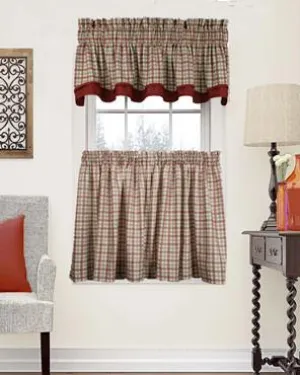 Bristol Plaid Tier & Valance