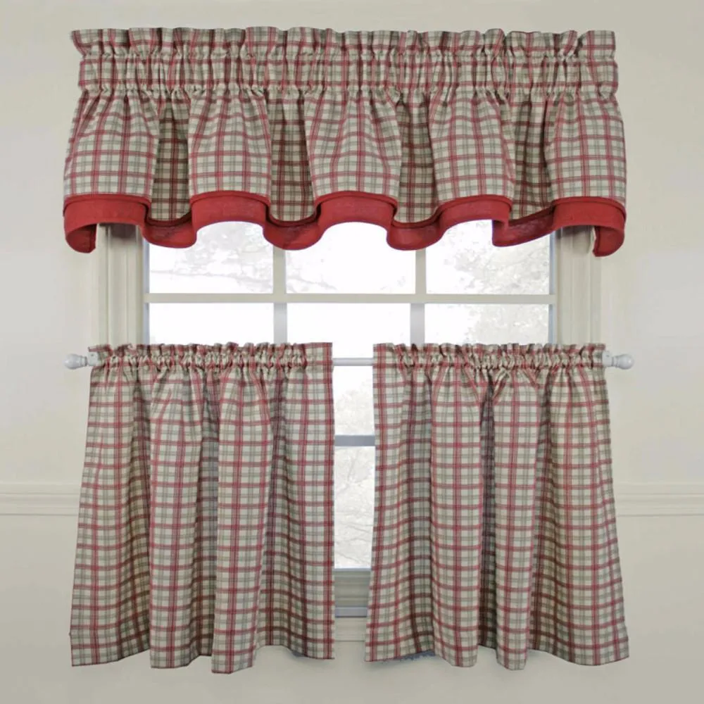 Bristol Plaid Tier & Valance