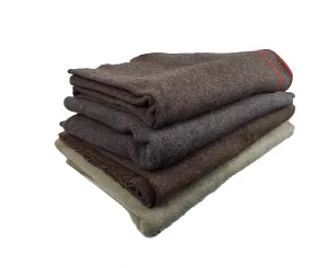 British Army - Vintage Military Wool Blanket – Grey - Grade 1