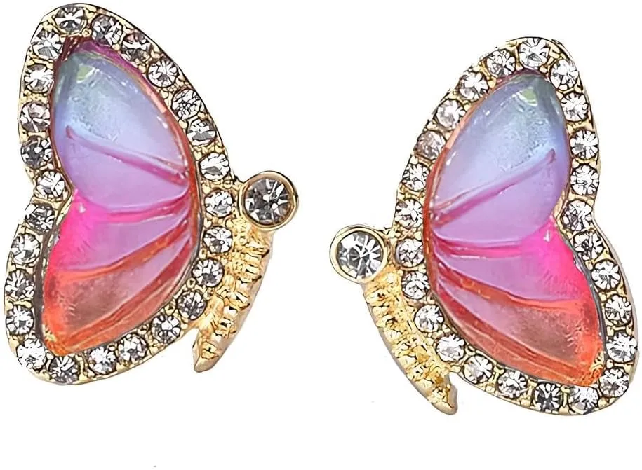 Butterfly Earrings Sweet Insect Fashion Jewelry For Girl Women Charms Gift