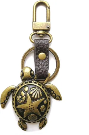CHALA Bronze Mini Metal Purse Charm, Key Fob, Animal Keychain - M605
