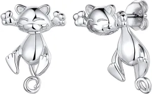 ChicSilver Hypoallergenic 925 Sterling Silver Cute Animal Earrings for Women Lovely Cat/Hedgehog/Turtle Stud Earrings for Sensitive Ears(with Gift Box)