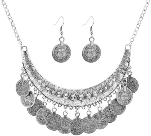 choice of all Gypsy Jewelry Set Gypsy Costume for Women Gold Coins Necklace Earrings Set Belly Dance Jewelry Accessories Egyptian Renaissance Costume