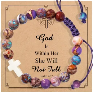 Christian Baptism Communion Confirmation Gifts for Women Christian Religious Bracelets Inspirationa Religious Gifts Catholic Jewelry for Women Friends Sister Mom Grandma