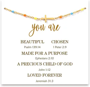 Christian Mothers-Day Gifts for Women, First Communion Confirmation Graduation Religious Cross Bracelet Jewelry for Women Her Faith, Inspirational Jesus Birthday Gifts for Friends/Mom/Grandma/Daughter/Sisters/Granddaughter/Her
