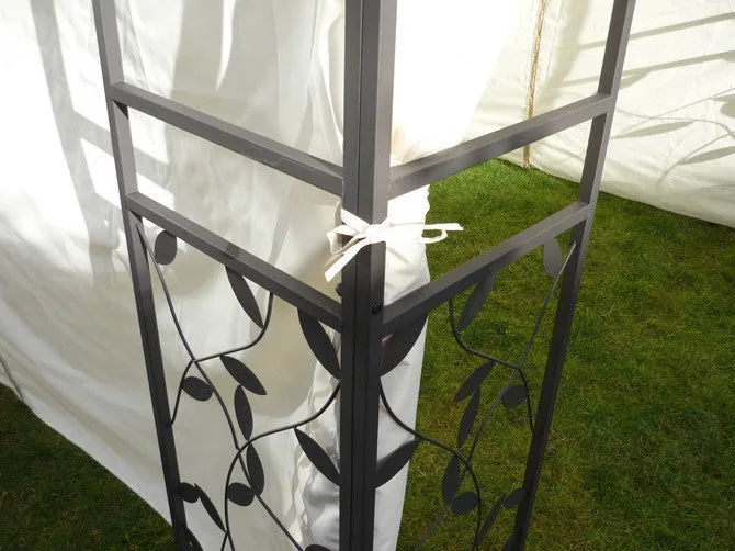 CLEARANCE - Side Panel Set for 3m x 3m Homebase Lucca Patio Gazebo - Set of 4