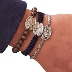 Custom Catholic Religious Bracelet Gifts For Men Women Kids - Choose Saint And Style by MedjugorjeStoneGifts