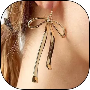 Dainty 14K Gold Bow Earrings Vintage Long Pearl Ribbon Dangle Dop Earrings Hypoallergenic Bowknot Tassel Earrings Jewelry Present for Banquet Prom
