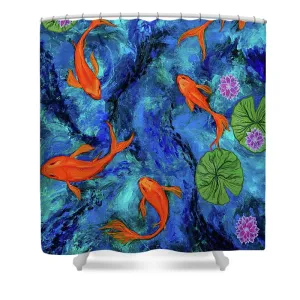 Dancing Koi - Shower Curtain